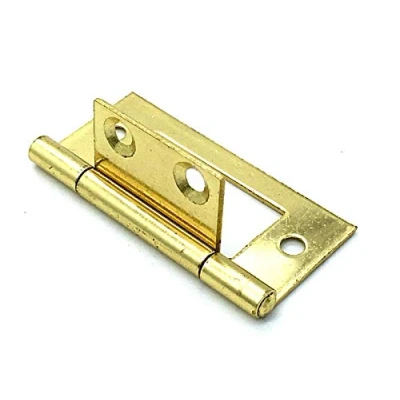 Image of 2 x Flush Hinges 50mm Brass Plated