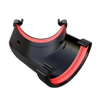 Image of Black Round Gutter 135 Degree Angle Joint, Freeflow 112mm Rain Water Systems