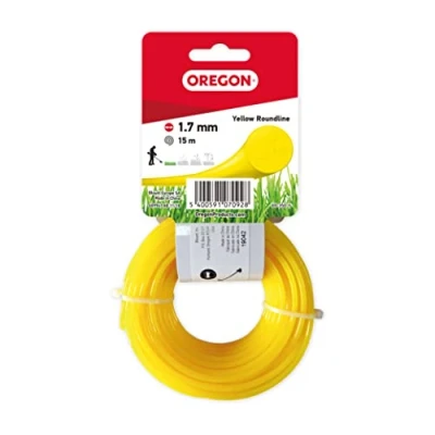 Image of Oregon 69 350 Y Yellow Round Strimmer Line/Wire for Grass Trimmers and Brushcutters, 1.7 mm x 15 m