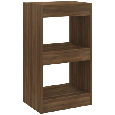 Image of vidaXL Book Cabinet/Room Divider Brown Oak 40x30x72 cm