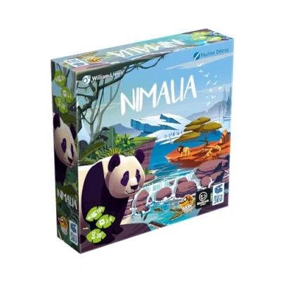 Image of LUCKY DUCK GAMES Nimalia Board Game Animal Themed Strategy Territory Building Fun Family for Kids and Adults 2 4 Players Ages 10+ 20 Minutes