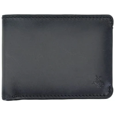 Image of VISCONTI Montpellier Collection Vespa Leather Wallet RFID Tap and Go MT90 Burnished Smoke Grey