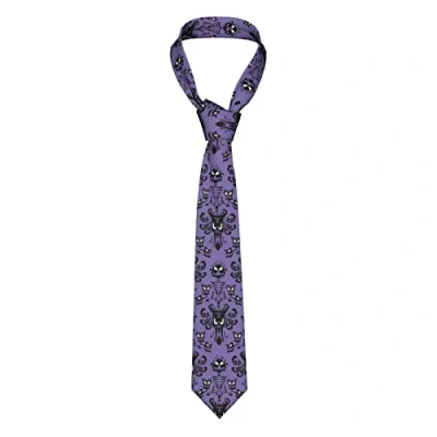 Image of PSVOD Men&#039;s tie Haunted Mansion classic silk business suit fashion wedding tie, Black, One Size, Size