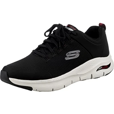 Image of Skechers Sport ARCH FIT Titan Trainers, Men&#039;s, Size: 10, Black Textile