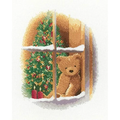 Image of Heritage Crafts John Clayon Collection Cross Stitch Kit William at Christmas (Aida)