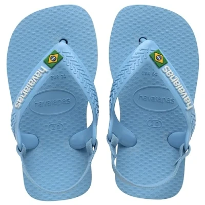Image of Havaianas Baby Brasil logo II, Lavender Blue, 3C