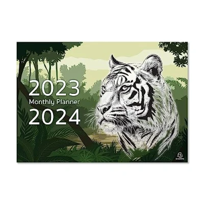 Image of 2023/2024 Monthly Planner Tiger Green
