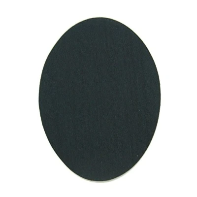 Image of Haberdashery Online 6 Dark Grey Thermoadhesive Kids Knee &amp; Elbow Pads, Protect Repair Clothes for Pants, Jackets, Sweaters, Shirts, 10.5x8cm, Ref. 11, Black