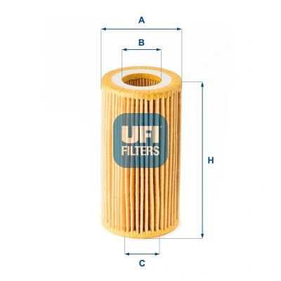 Image of 059115561G, 059198405B Oil Filter UFI 25.180.00 Insert AUDI: A6 C8 Saloon, C7 Avant, VOLKSWAGEN: Amarok Pickup, Touareg III