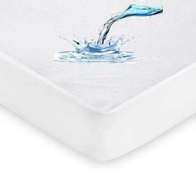 Image of IMFAA 100% Waterproof 4 FT Mattress Protector Extra Deep 40 Cm Stretch Skirt Small Double(122x190) Terry Towel TopperAnti Allergy and Breathable Fitted Cover.(4 FT(122x190+40)Cm)