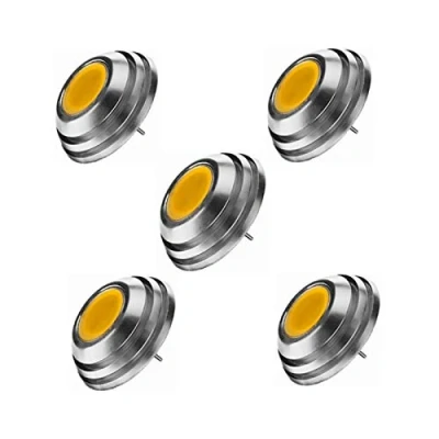 Image of WELSUN G4 LED Bulbs, UFO Shape Bulb,G4 Bi Pin Base, 2W COB,20W Halogen Bulb Equivalent, DC 12V, 5 pact (Color : Warm white)