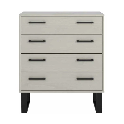 Image of Ace &amp; K Tocos Grey 4 Drawer Chest of Drawers