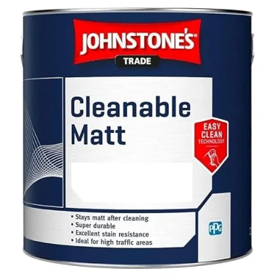 Image of Johnstones Trade Cleanable Matt Brilliant White 5 litres