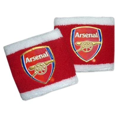 Image of Arsenal Wristbands Red/White One Size