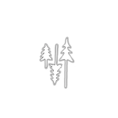 Image of Metal Cutting Christmas Tree Elk Shape Stamps Scrapbooking Embossing Stencil Craft Die Cut