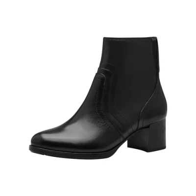 Image of Tamaris Comfort Women&#039;s Boot Heel 8 85309 43 Fashion, Black (Black Nappa), 4 UK