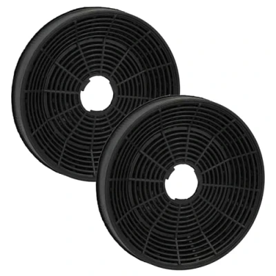 Image of vhbw 2x Activated Carbon Filter Replacement for Beko 165730009, 115708, 9189204771, 971100007, AS AZKF4000 Extractor Hood 16 cm