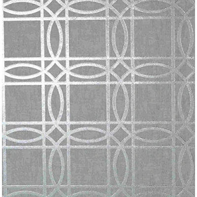 Image of Arthouse Geo Grey Silver Kiss Foil Wallpaper