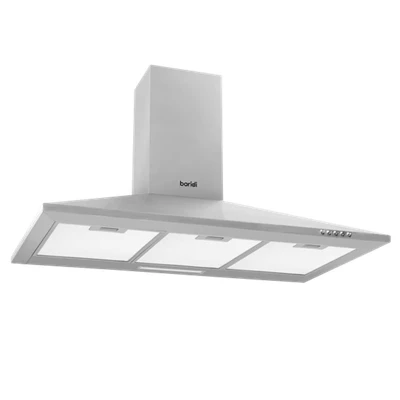 Image of Baridi 90cm Chimney Style Cooker Hood with Carbon Filters, Stainless Steel DH127