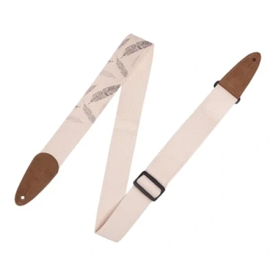 Image of Levy&#039;s Leathers 2&quot; Cotton Guitar Strap with Decorative Print and Suede Ends. Tri glide adjustable to 65&quot; (MC8U 007)