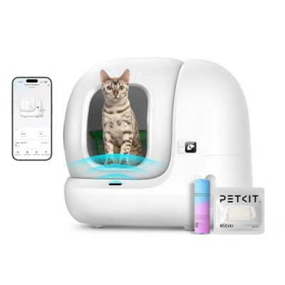 Image of PETKIT PURA MAX 2 Self Cleaning Cat Litter Tray, App Controlled Automatic Box, Odour Control with N50 2.0 for Fresh Air, Scoop Free Multiple Cats, Includes Trash Bags