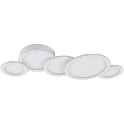 Image of Lucande LED ceiling light Diala, white, metal, 96 cm