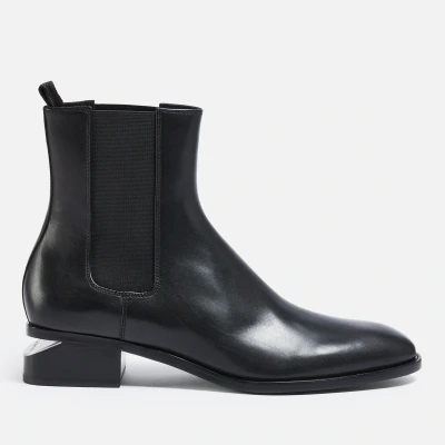 Image of Alexander Wang Women&#039;s Kane 35 Leather Chelsea Boots Black UK 5