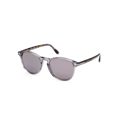 Image of TOM FORD Man FT1097 LEWIS 20C Sunglasses Plastic Grey Roundabout Normal Mirror
