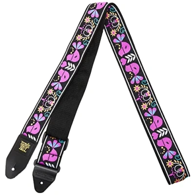Image of Ernie Ball Purple Bird Lupin Jacquard Strap