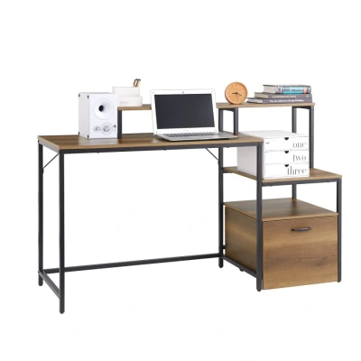 Image of Sobuy Home Office Table Computer Desk with Drawer,FWT103 PF
