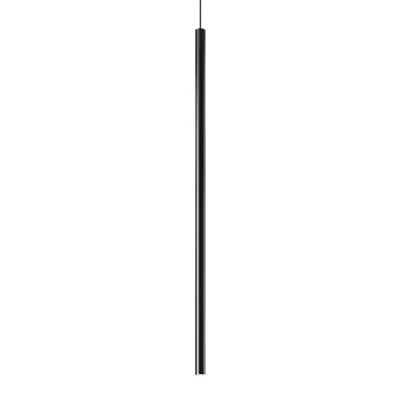 Image of Ultrathin Integrated LED Slim 100cm Pendant Ceiling Light Matte Black 1150Lm 3000K