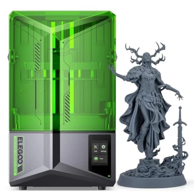 Image of ELEGOO Saturn 4 3D Printer, 10 Inch 12k Mono LCD Printing, One Click Auto Leveling, Intelligent Mechanical Sensor, MSLA Resin Printer Large Size 218.88x122.88x220mm3