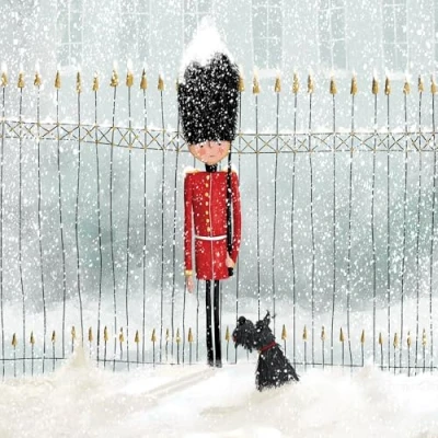 Image of 20 Napkins Winter Dog in the Snow Guard as Table Decoration Paper with Motif Also for Decoupage and 33 x cm