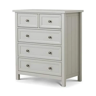 Image of Julian Bowen Maine 3+2 Drawer Chest, Dove Grey