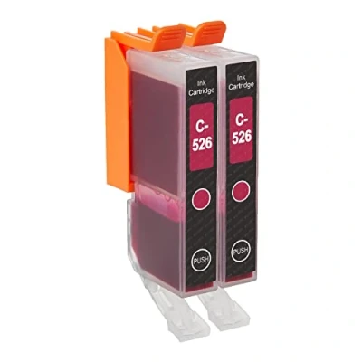 Image of Go Inks 2 Magenta Ink Cartridges to replace CLI 526M Compatible/non OEM for PIXMA Printers