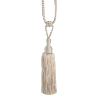 Image of Swish Tangiers Svelte Tasseled Curtain Tie Back, Beige