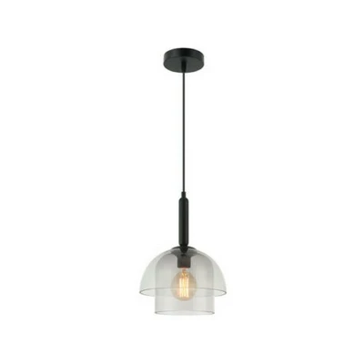 Image of Tavros Dome Glass Ceiling Pendant Light E27 Max 40W