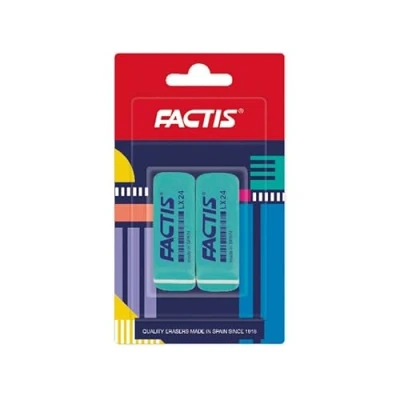 Image of LX24 FACTIS® Chamfered Erasers Blister Pack of 2