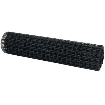 Image of vidaXL Euro Fence Grey 1x25 m Steel
