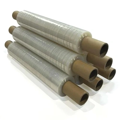 Image of JeeJaan® 6 Rolls Clear Pallet Wrap 400mm x 250m 23mu 1.50kg Extended Core Tear Resistant Shrink &amp; Stretch Water Moisture Proof Industrial Cling Film Multi Use Furniture