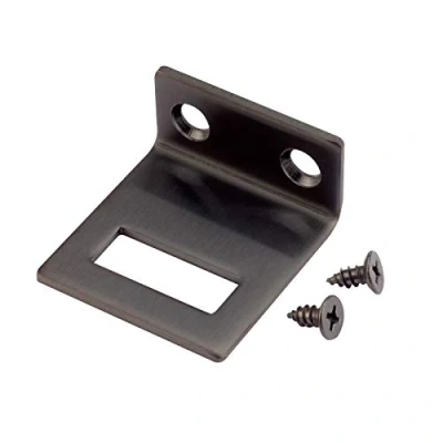 Image of Cubicle Lock Keep Angle Style with Matte Black Finish