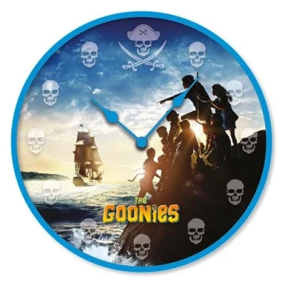 Image of The Goonies Wall Clock (It&#039;s Our Time) 25cm Diameter Official Merchandise
