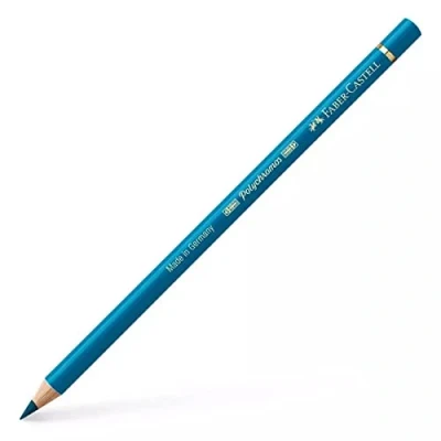 Image of Faber Castell Art &amp; Graphic Polychromos Colour Pencil, (153), Cobalt Torquoise, For Art, Craft, Drawing, Sketching, Home, School, University, Colouring