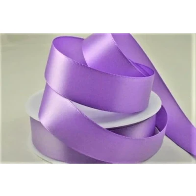 Image of Oakwood Archer Double Faced Satin Ribbon, Iris, 15mm x 25m