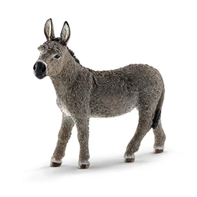 Image of SCHLEICH 13772 Donkey Farm World Toy Figurine for children aged 3 8 Years, Gray