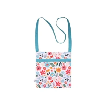 Image of RHS Cottage Garden Organic Cotton Peg Bag Multi