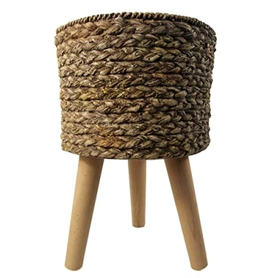 Image of Leaf Large Planters Plant Pots, 39cm Woven fibreglass Composite