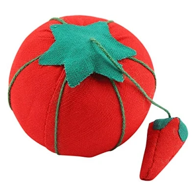 Image of 2Pcs/Set Cute Tomato Strawberry Ball Shape Needle Cushion Pincushion Holder Sewing Pin for Needlework