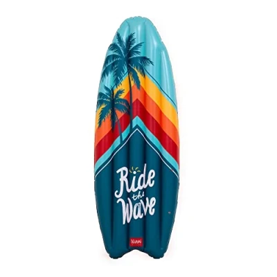 Image of Good Vibes Inflatable Lilo Surf board shaped Ride the Wave