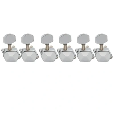 Image of Musiclily Pro 6 in Line Semi Closed Guitar Tuners Tuning Pegs Keys Machine Heads Set for Electric Guitar,Chrome